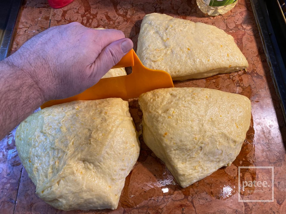 Кулич с цветами и фруктовой икрой - Шаг 2