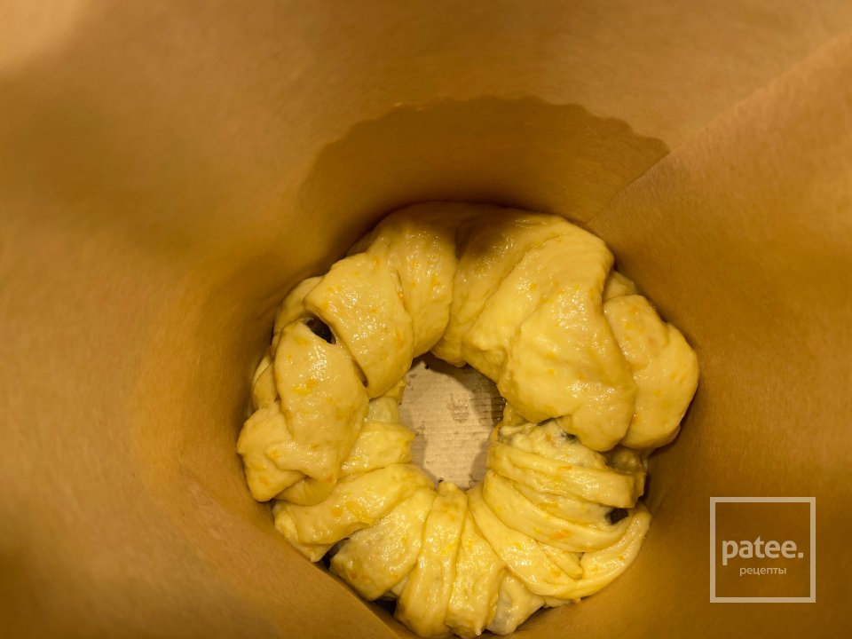 Кулич с цветами и фруктовой икрой - Шаг 6