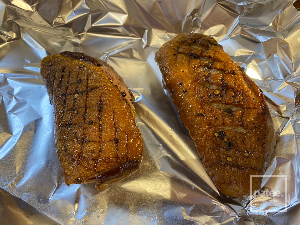 Жареная Утиная грудка с яблочными сливками - Шаг 12