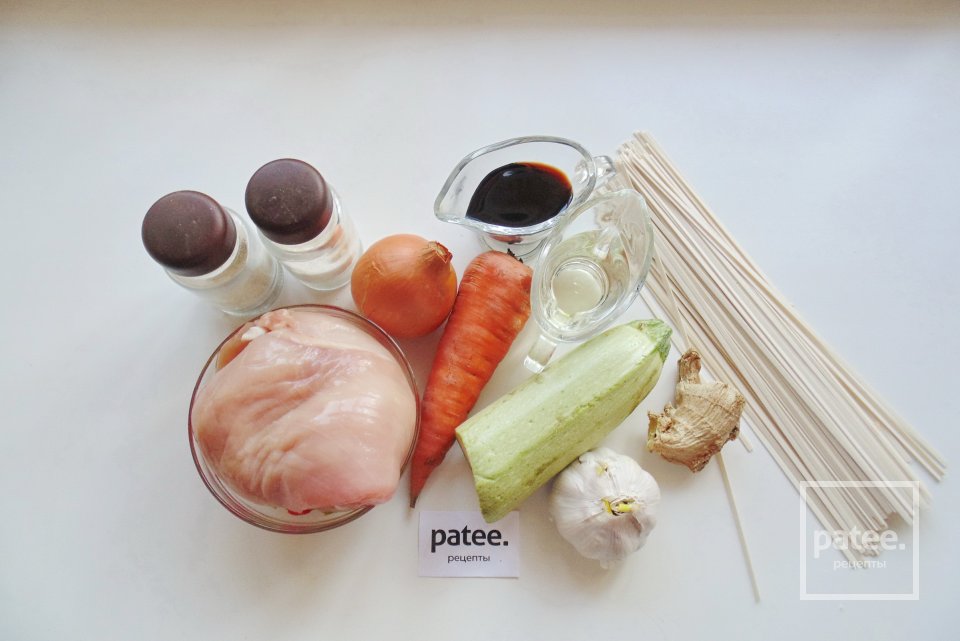 Лапша с курицей по-китайски - Шаг 1