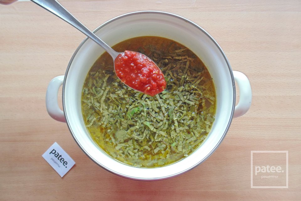 Суп из щавеля с помидором - Шаг 8
