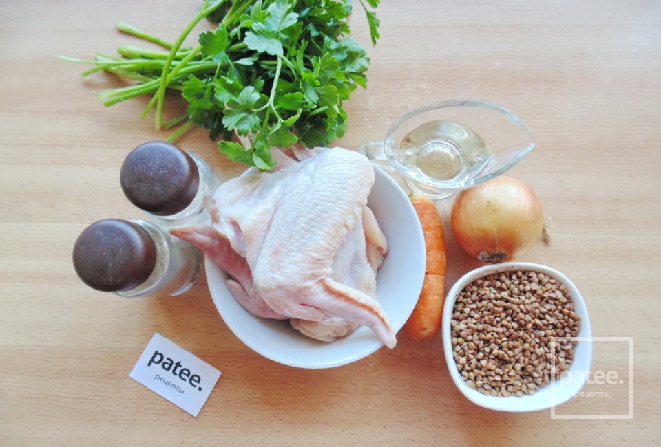 Куриные крылышки с гречкой - Шаг 1