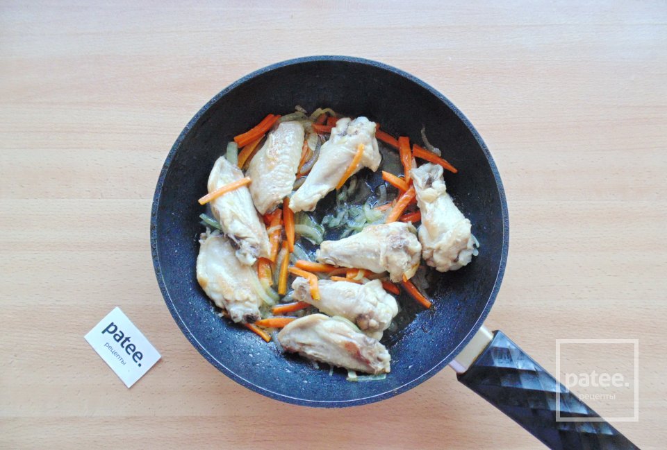 Куриные крылышки с гречкой - Шаг 7