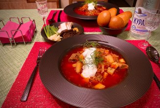 Русский ленивый борщ