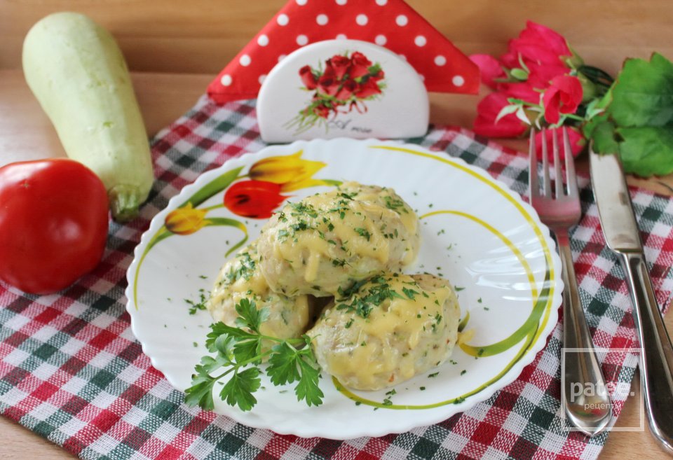 Куриные котлеты с кабачком в духовке - Шаг 13