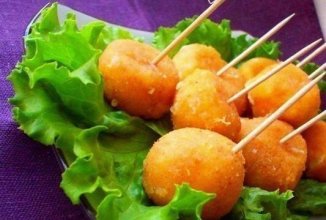 Сырные шарики жареные с чесноком 🧄