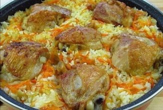 Рис с курицей в духовке 🍚