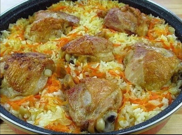 Рис с курицей в духовке 🍚