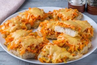 Хек под овощной шубой в духовке 🐟