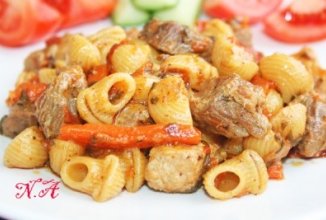 Мясо с макаронами 🍖