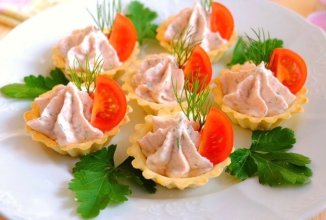 Тарталетки с Крабово-творожным кремом 🦀