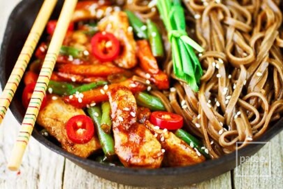 Лапша соба с курицей 🍜 - Шаг 1