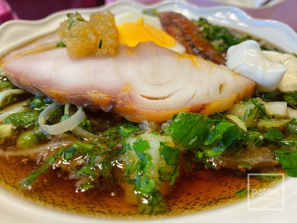 Рыбная Окрошка Бурлацкая - Шаг 9