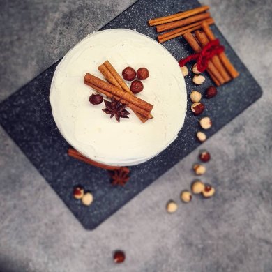 Шоколадный торт с карамелью и вишней - Шаг 1