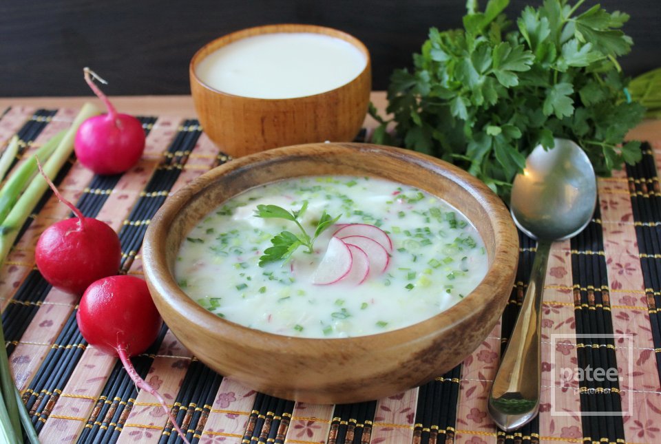 Тертая окрошка на кефире - Шаг 12