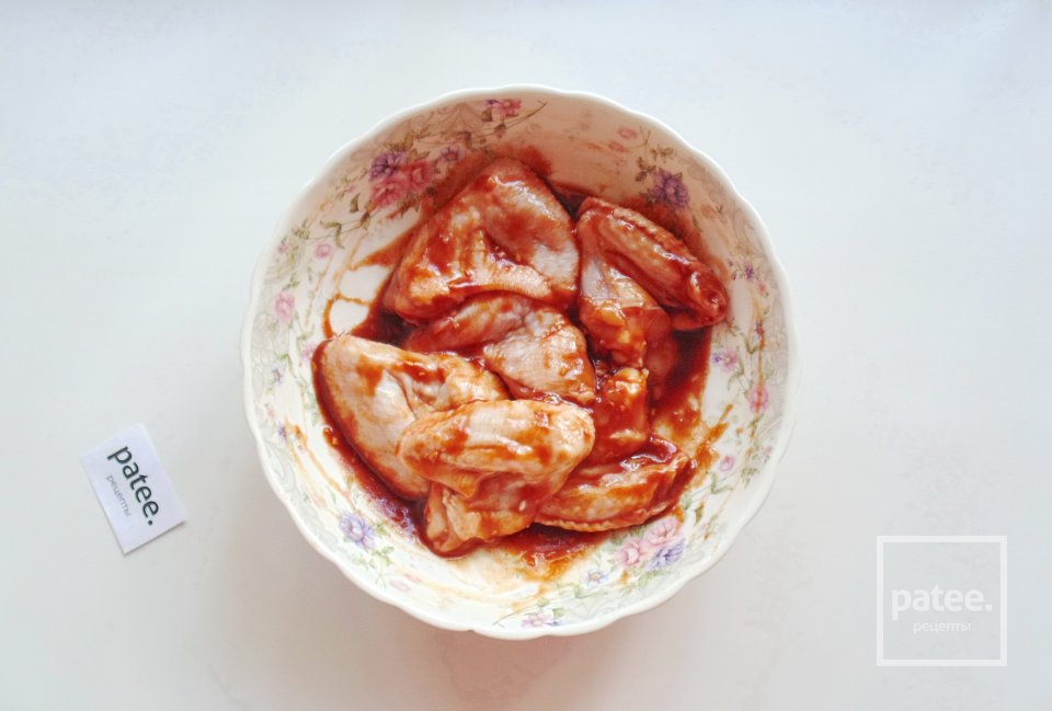 Куриные крылышки в соево-томатном соусе - Шаг 7