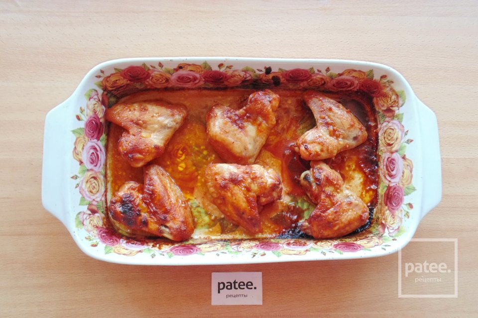 Куриные крылышки в соево-томатном соусе - Шаг 9