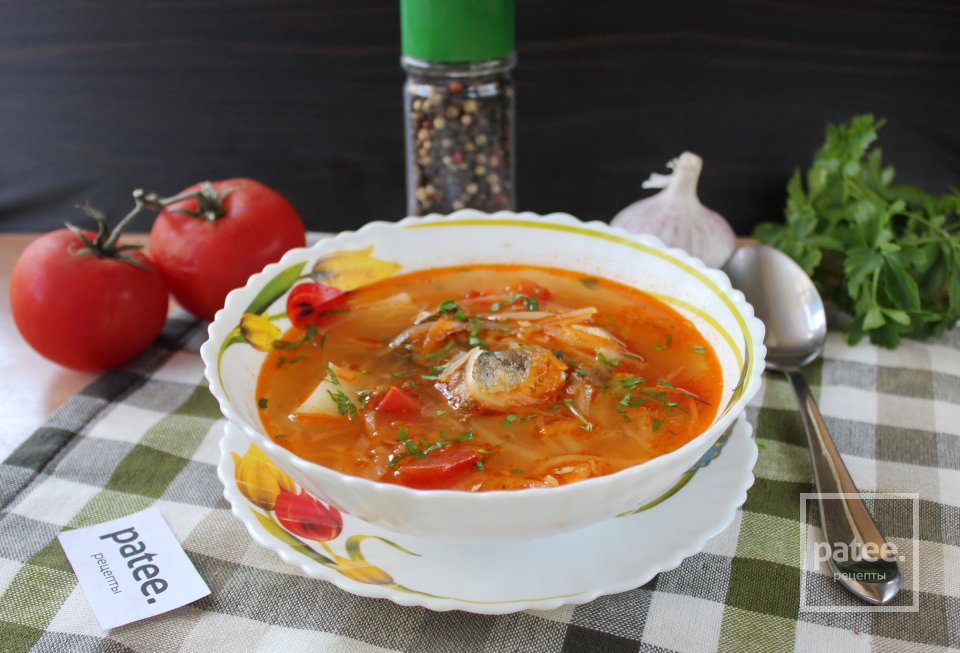 Щи из консервированной сардины - Шаг 11