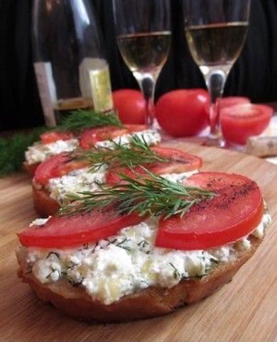 Бутерброды с творогом 🍅 - Шаг 1