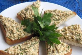 Бутерброды с печенью трески и сыром🥖