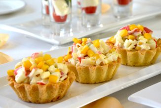 Начинка для тарталеток с крабовыми палочками 🥗