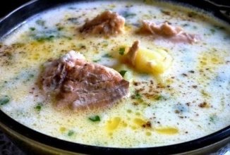 Легкий нежный суп с сырком и рыбной консервой 🍲