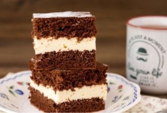 Нежный пирог с творожным муссом 🍰