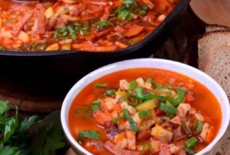 Потрясающе вкусный рассольник с копчёностями 🍲