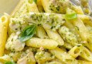 Макароны с курицей с соусом Песто 🍝