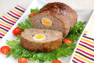 Мясной рулет с яйцом 🥚