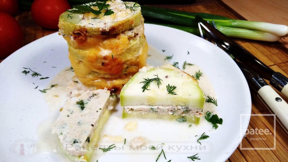 Кабачки с фаршем в духовке в сметанном соусе - Шаг 13