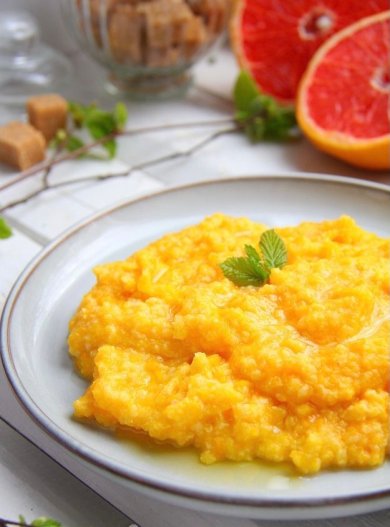 Пшенная каша с тыквой на кокосовом молоке 🥣 - Шаг 1