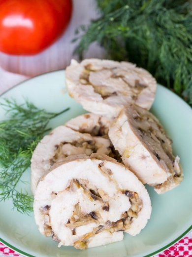 Куриные рулетики с грибами и сыром 👍🏼 - Шаг 1