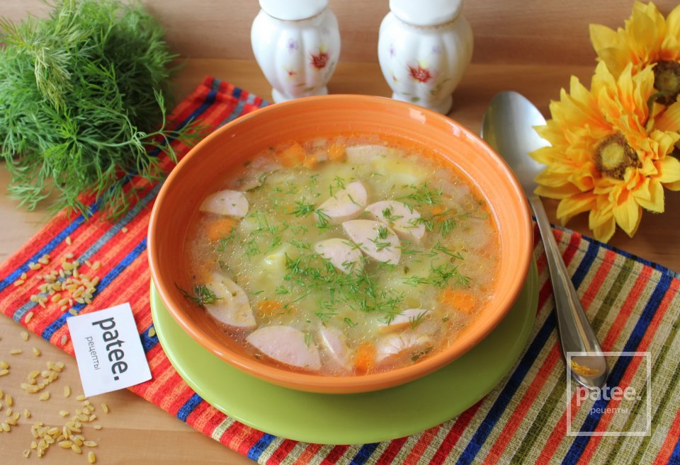 Рассольник с булгуром и сардельками - Шаг 13