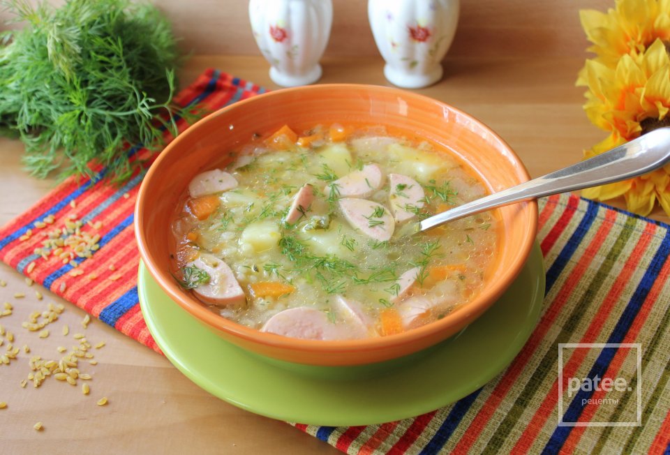 Рассольник с булгуром и сардельками - Шаг 14