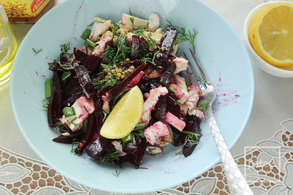 Салат со свёклой, курицей и фетаксой - Шаг 13