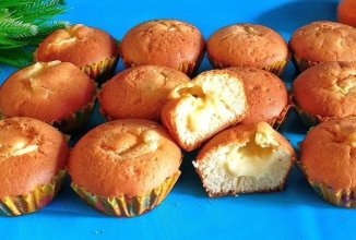 Кексы «Пышные» на кефире 🧁