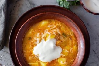 Щи с рисом и свежей капустой 🍲