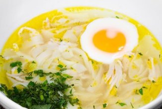 Куриный суп с яйцом🍲