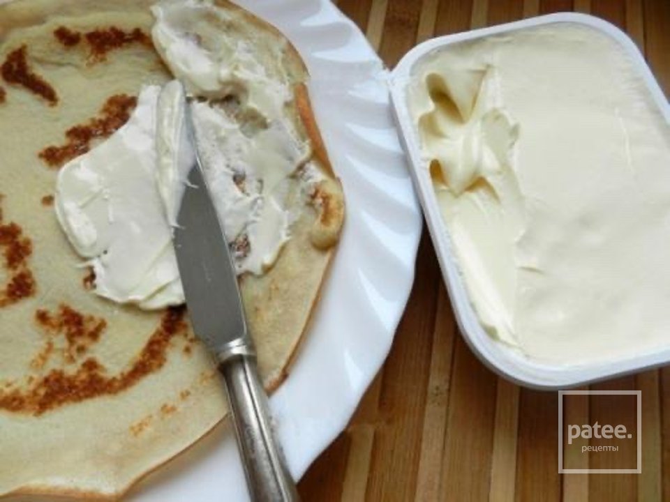 Рулетики из блинов с лососем 🥞 - Шаг 2