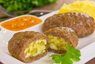 Мясные зразы с луком и яйцом 🥚
