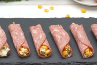 Быстрая закуска из колбасы и сыра🧀