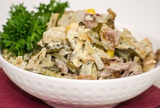 Мясной острый салат с говядиной 🥗