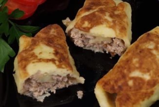 Вкусные картофельные рулетики с мясом 🥩