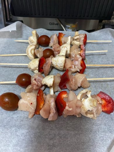 Куриные шашлычки с овощами на гриле - Шаг 3
