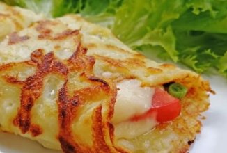 Картофельные блинчики с начинкой: шикарный перекус за 10 минут 🥔