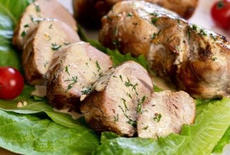 Свиная вырезка в горчично-сливочном соусе 🥩