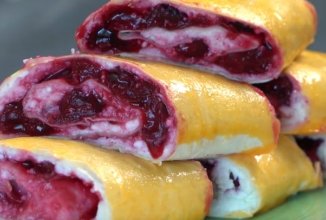 Штрудель с вишней без заморочек 🍮