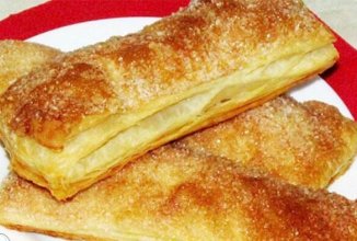 Слоёные язычки, из готового теста 👍🏼