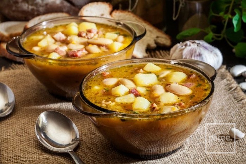 Суп из фасоли и бекона 🍜 - Шаг 1